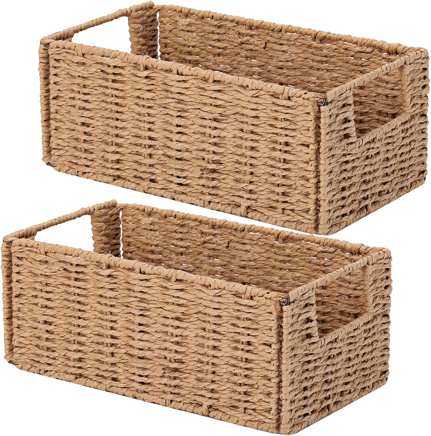 Small Storage Baskets for Organizing Toilet Paper Basket, Foldable Large Cube Storage Organizer Bins for Shelves