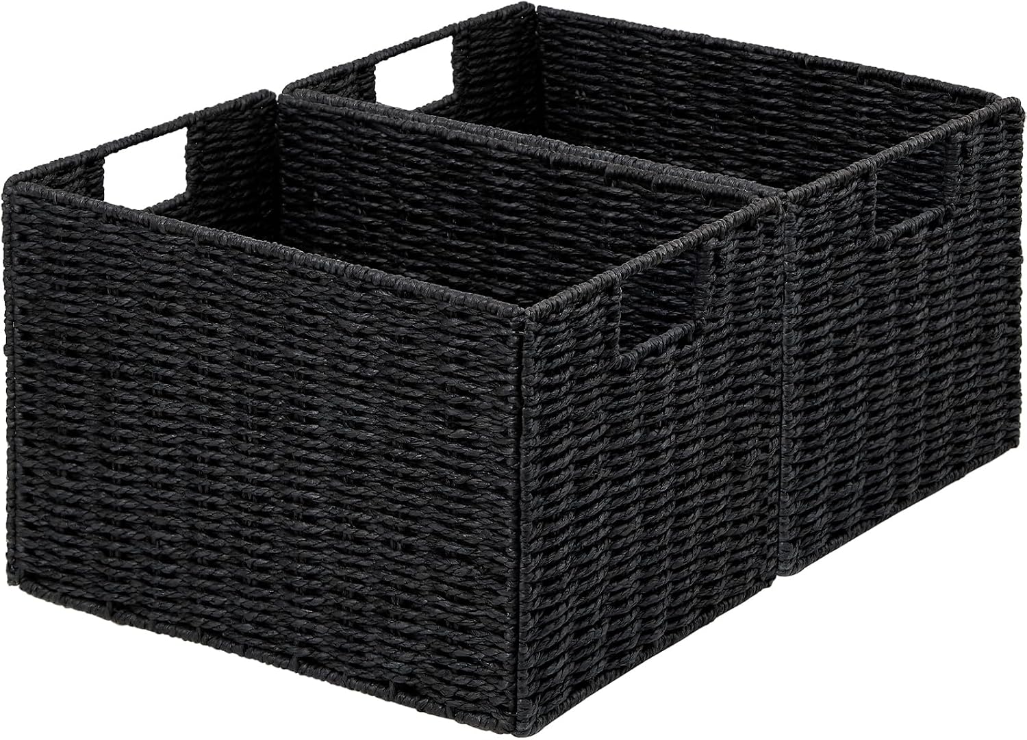 Small Storage Baskets for Organizing Toilet Paper Basket, Foldable Large Cube Storage Organizer Bins for Shelves