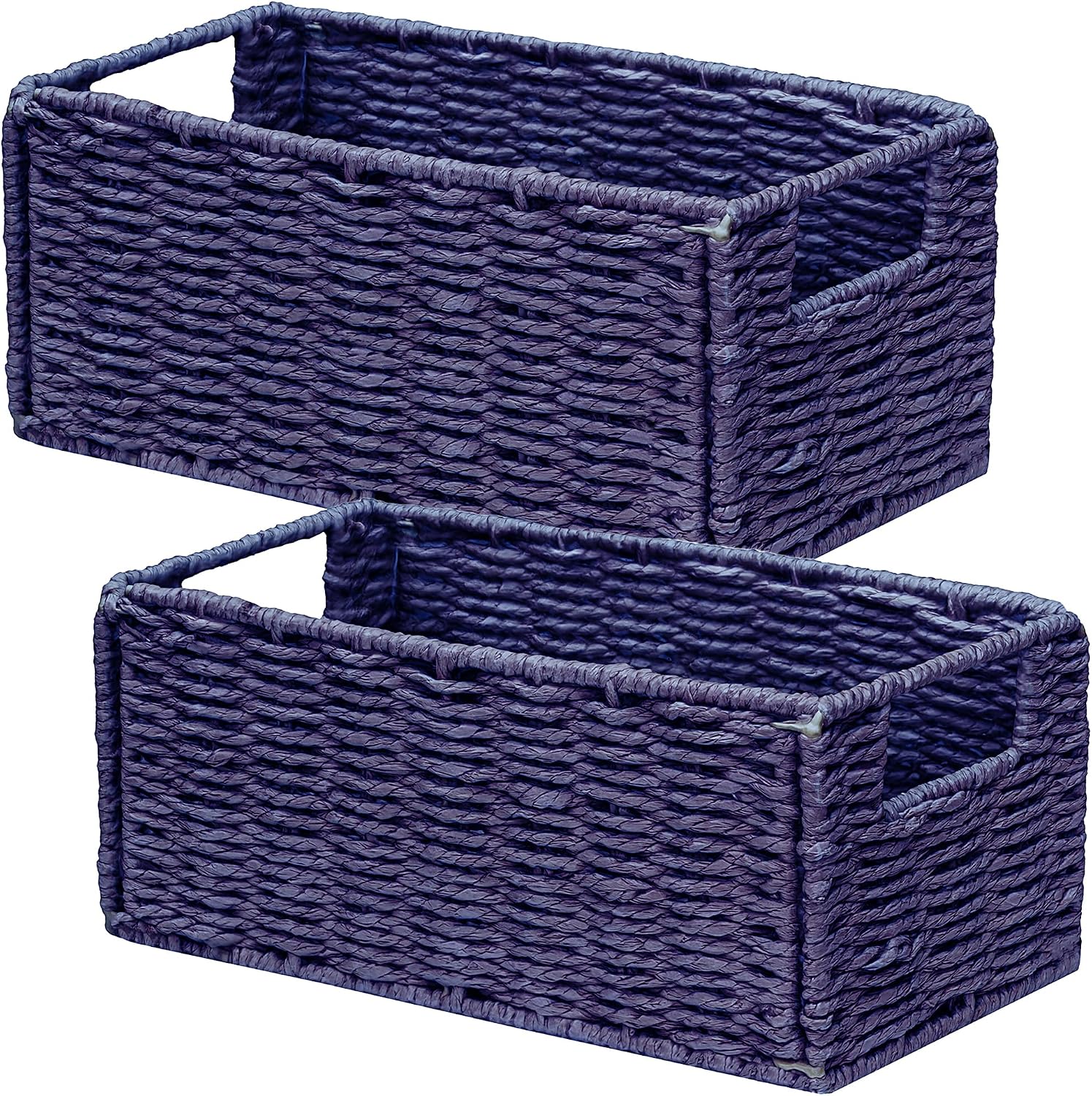 Small Storage Baskets for Organizing Toilet Paper Basket, Foldable Large Cube Storage Organizer Bins for Shelves