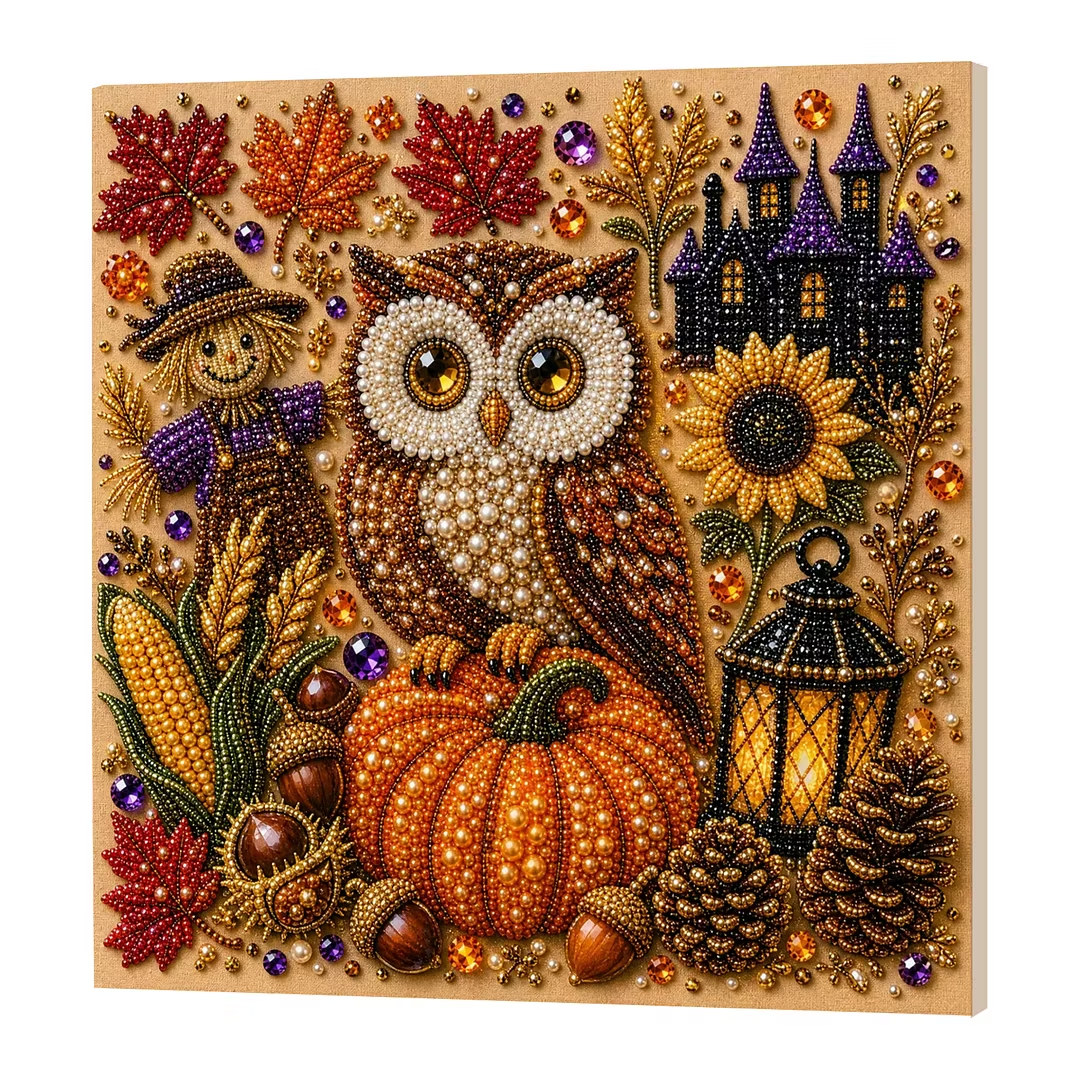 [Copy]💥 Last Day 49% OFF – 👻✨ Halloween Pearl Art DIY Kit – Turn Tiny Pearls into Spooky-Cute Magic