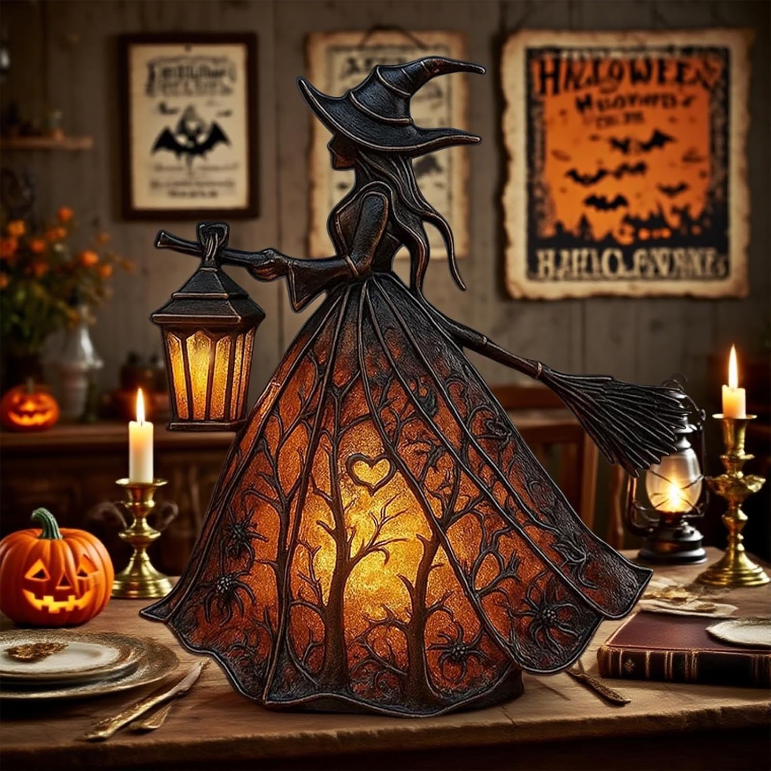 Big Sale！！🔥 Buy More Save More 🔥 Halloween Ghost/Witch Lamp for House Decoration