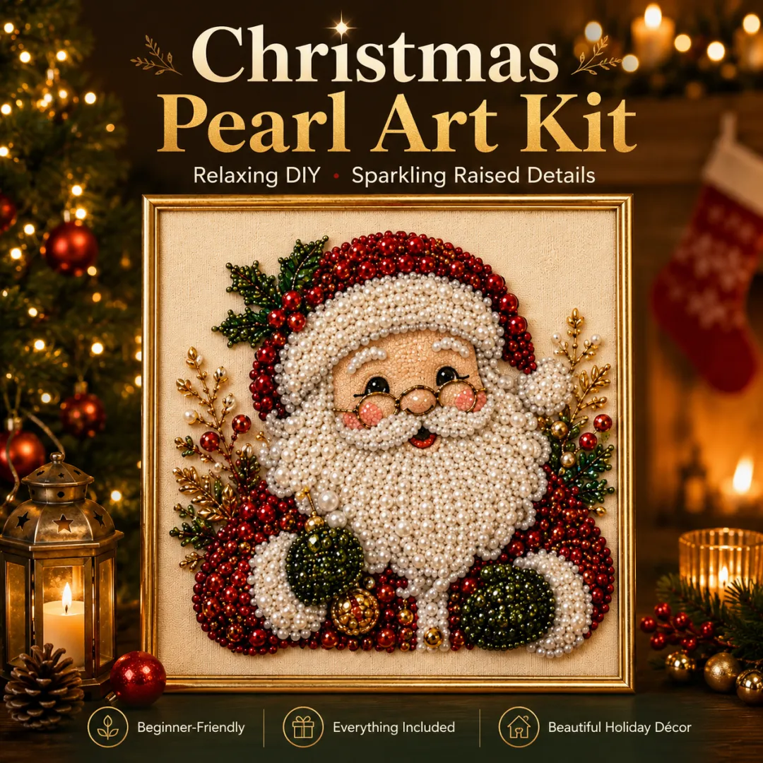Homeandhappen - 🧘Relaxing & Beginner-Friendly - 🎨💎DIY Christmas Pearl Diamond Painting Art Kit