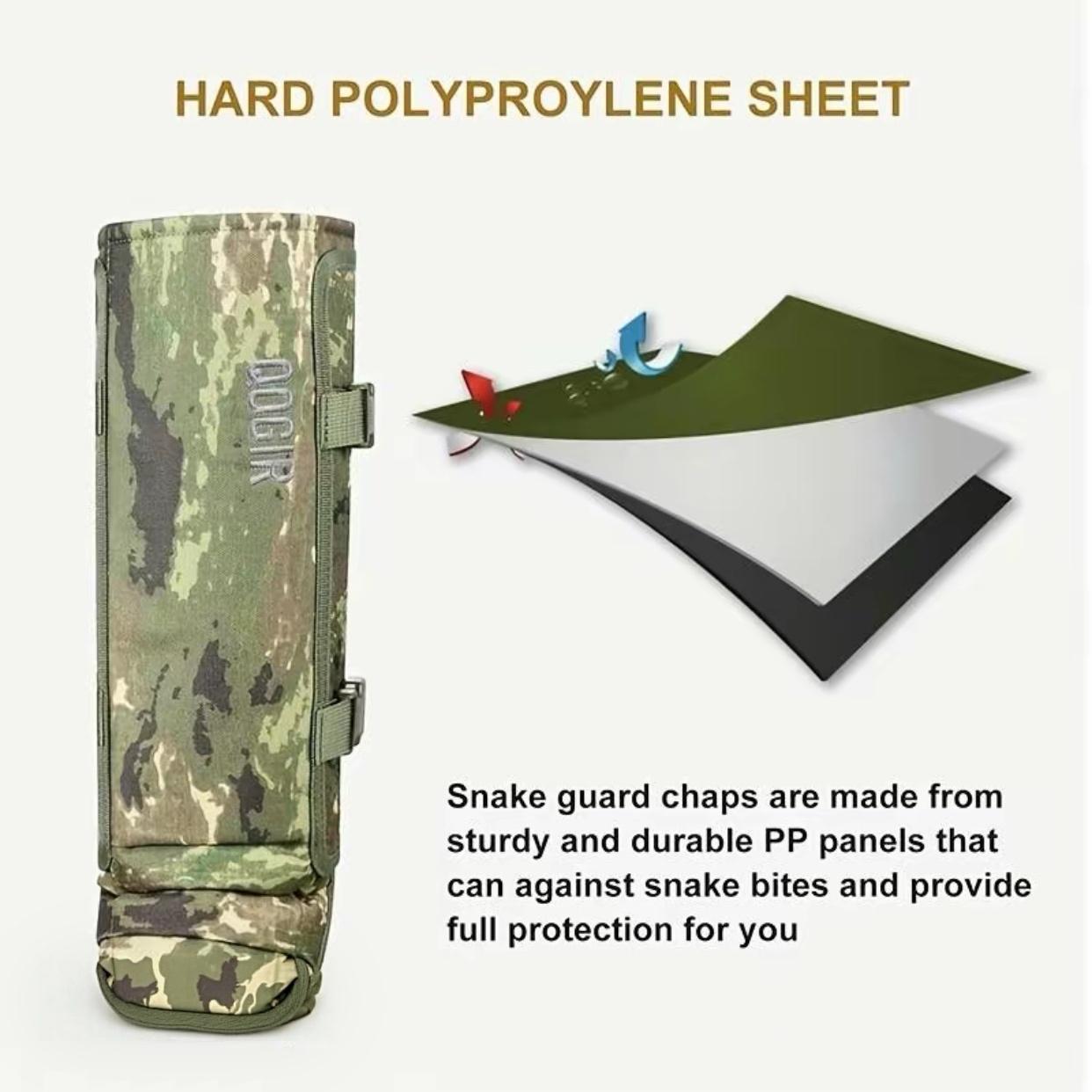 Snake Gaiters/Prevent Cuts for Hunting/Working : Durable Snake Guards, Snake Gaiter Leggings for Men & Women, Snake Bite Protection for Lower Legs, Snake Proof Gaiters with Adjustable Size