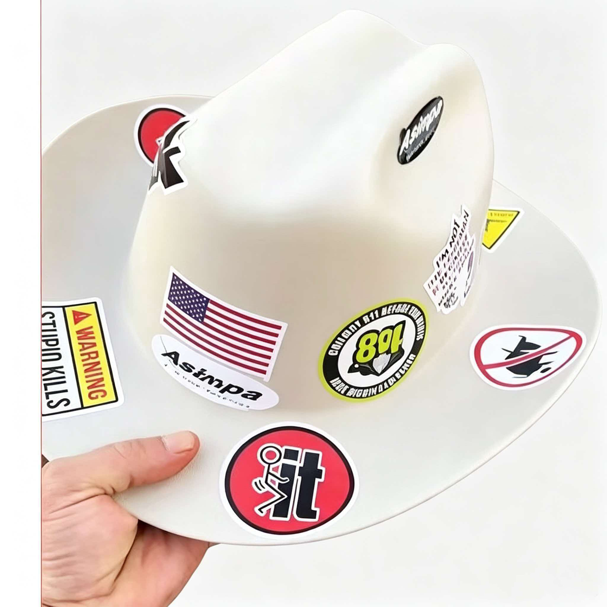 COOL Print - Cowboy Hard Hat for Men Western Style Work Helmet