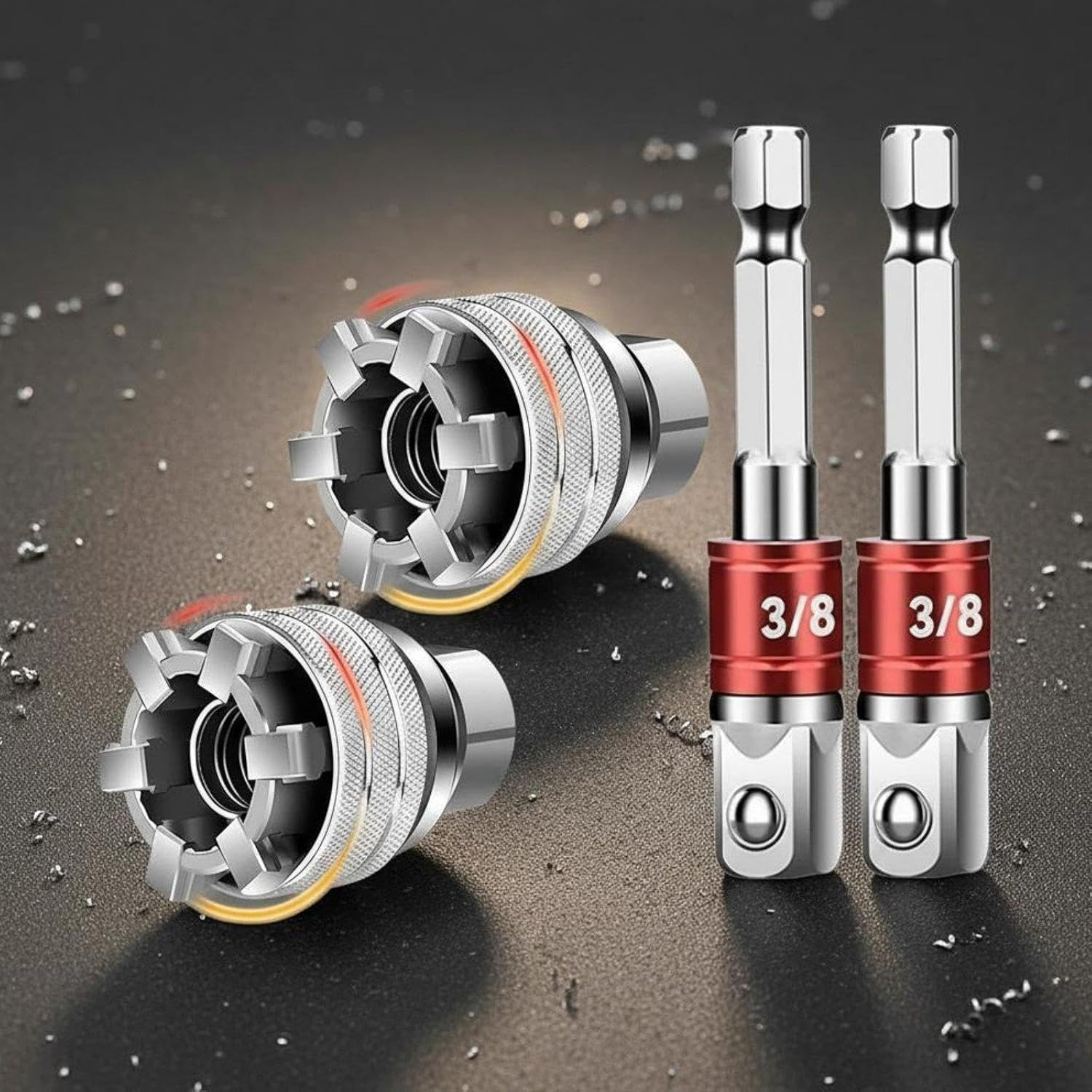 Adjustable Socket 3/8'' To 3/4'' Universal Sleeve 10-19mm Magic Socket Electric Drill Wrench Converter Power Hand Repair Tool