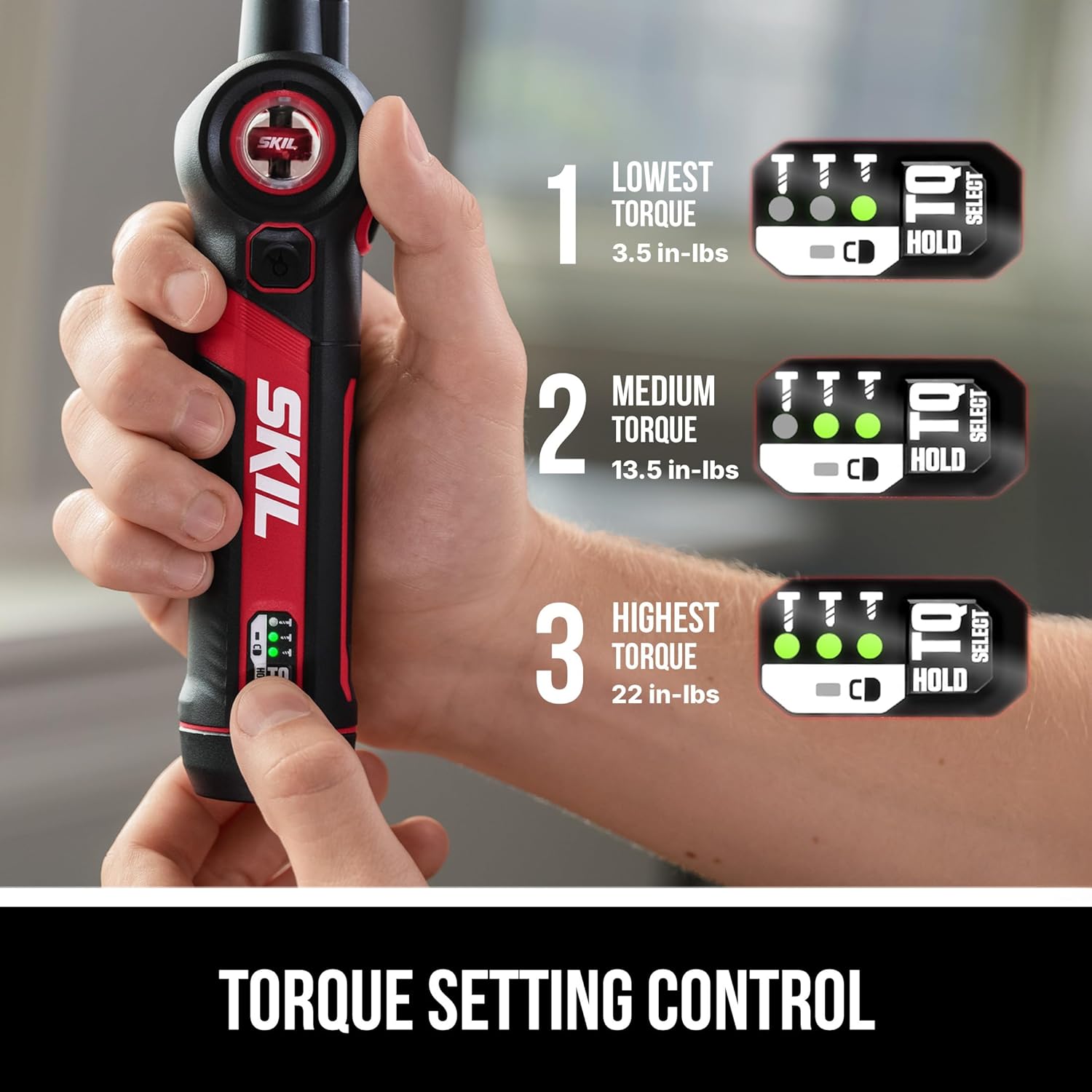 SKIL Twist 2.0 Rechargeable 4V Screwdriver with Pivoting Head, Torque Setting, USB-C Charging Cable, 28 PC Bit Set & Carrying Case