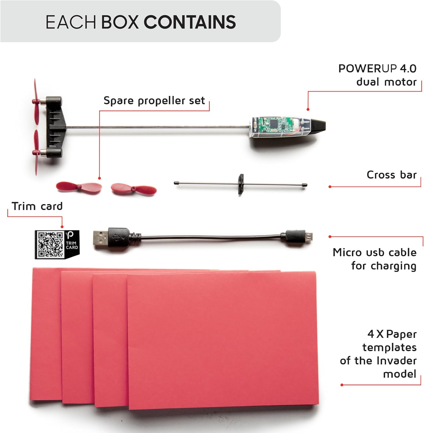 POWERUP 4.0 The Next-Generation Smartphone Controlled Paper Airplane Kit, RC Controlled. Easy to Fly with Autopilot & Gyro Stabilizer. for Hobbyists, Pilots, Tinkerers.
