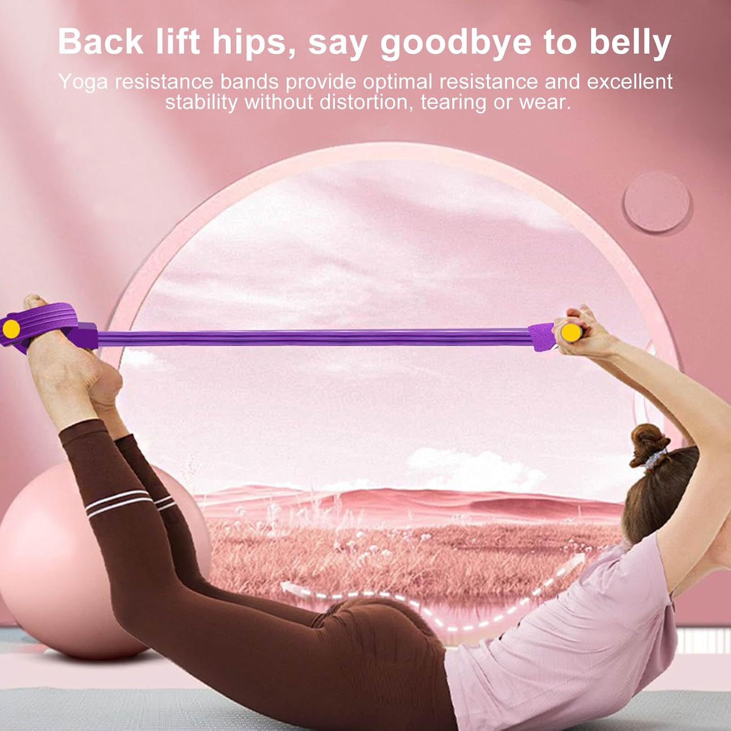 NEW ARRIVING Multifunction Pedal Resistance Band🏋️ Pedal Resistance Band Multifunction Tension Rope Elastic Yoga Pedal Puller Body Stretching Trainer Home Gym Workout Equipment