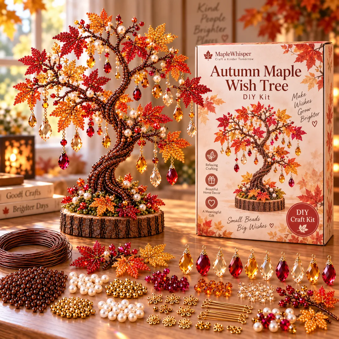 Homeandhappen - 🌳 DIY Beaded Tree Kit – Decorative Bead Craft Collection For Christmas