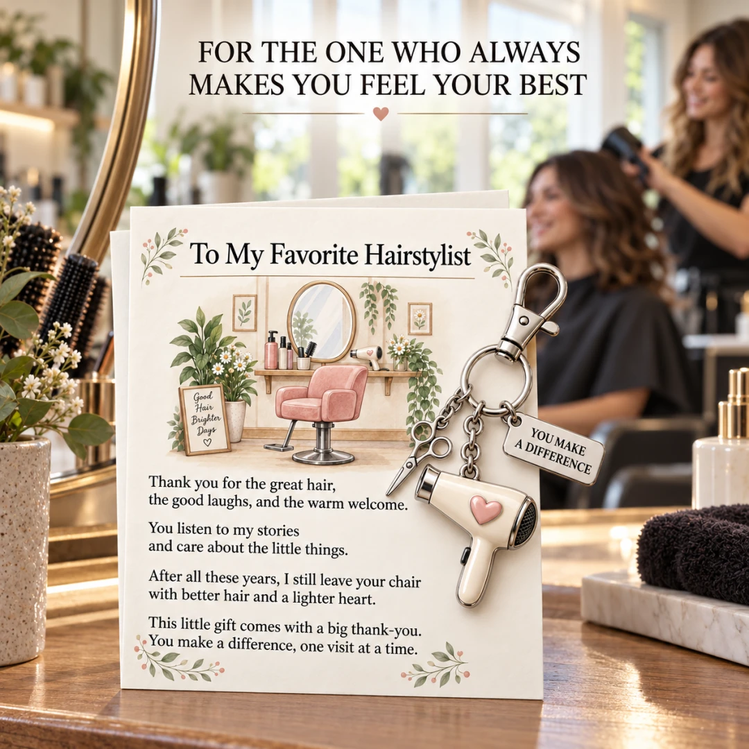 Homeandhappen - ✨ The "You Make a Difference" Appreciation Gift Set – Keychain & Greeting Card ✨ - Gifts