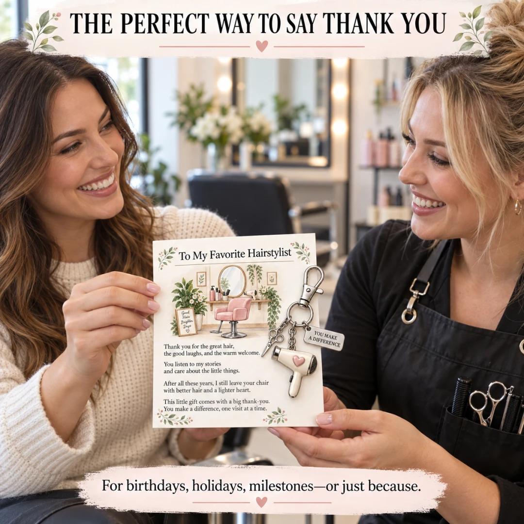 Homeandhappen - ✨ The "You Make a Difference" Appreciation Gift Set – Keychain & Greeting Card ✨ - Gifts