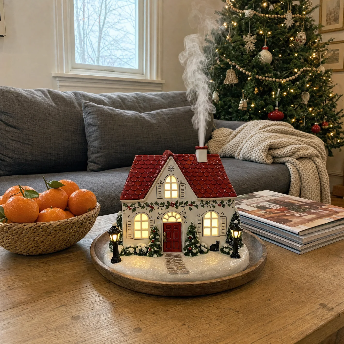 Homeandhappen - Mistletoe Lane Diffuser For Christmas