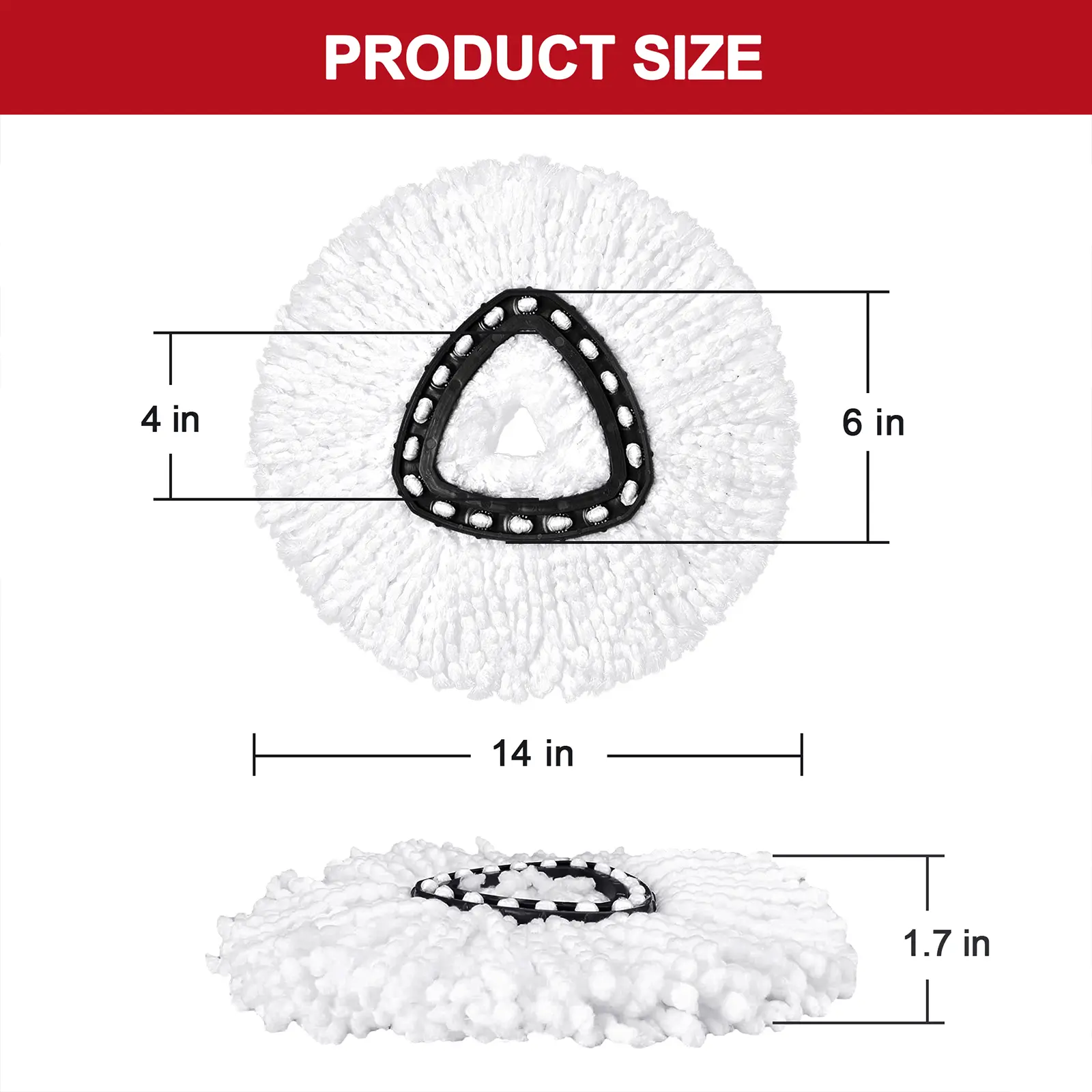 For O-cedar Microfiber Spin Mop Heads Refills & Scrub Brush without handle&bucket,for O-Cedar Easywring Spin Mop 1 Tank System Scrub Replacement Deep Cleaning Pack, Microfiber Mop Heads for concrete floor ,dorm essentials,home essentials