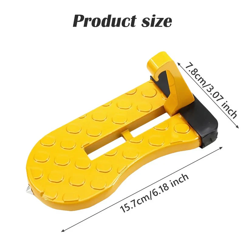 Car Doorstep Vehicle Hooked Folding Ladder Foot Pegs Pedal with Safety Hammer Function for Easy Access to Car Rooftop U Shaped Doorstep Compatible with SUV RV Off-Road