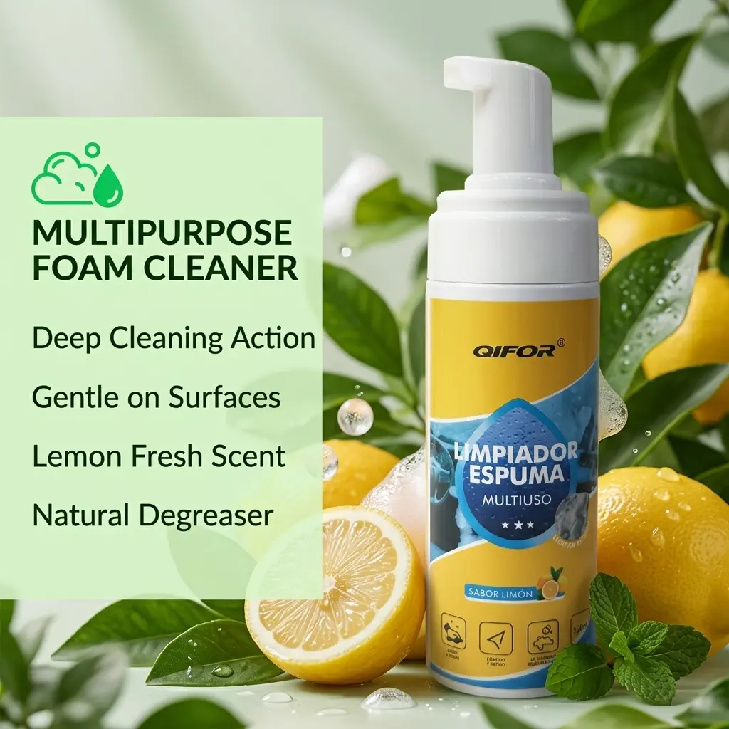 4-in-1 Multi-Enzyme Foam Spray Cleaner - Heavy Duty Deep Cleaning House & Car Detailing Products, Stain Removal for Car Interior & Sofa,outdoorfun Car Detailer