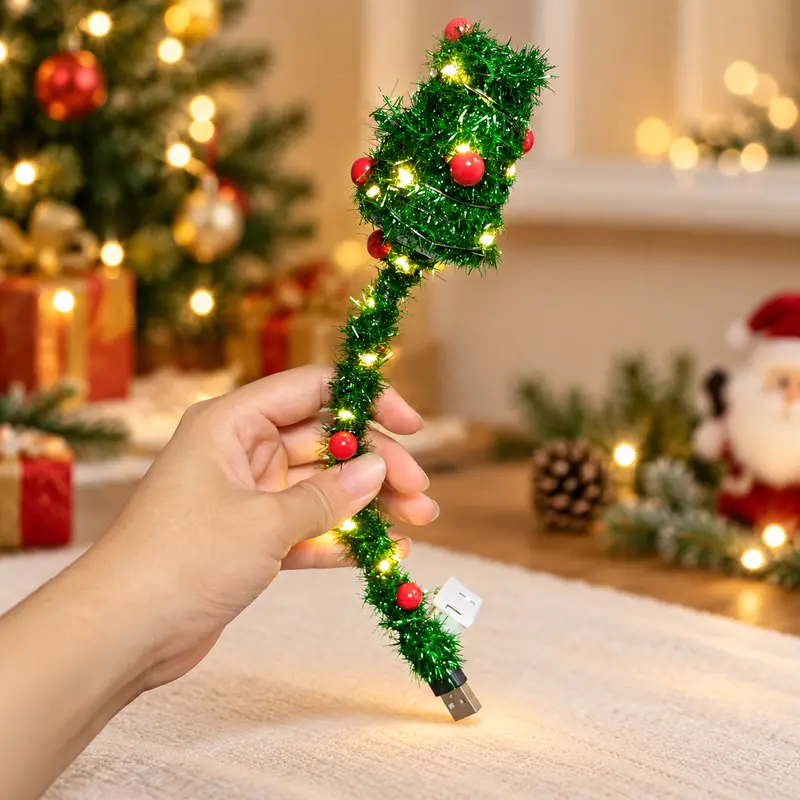 Homeandhappen - New USB Plug-In Christmas Projector Night Light, 6+ Holiday Pattern Ceiling Lamp, Warm LED Christmas Tree Room Decor for Bedroom, Party & Holiday Gifts