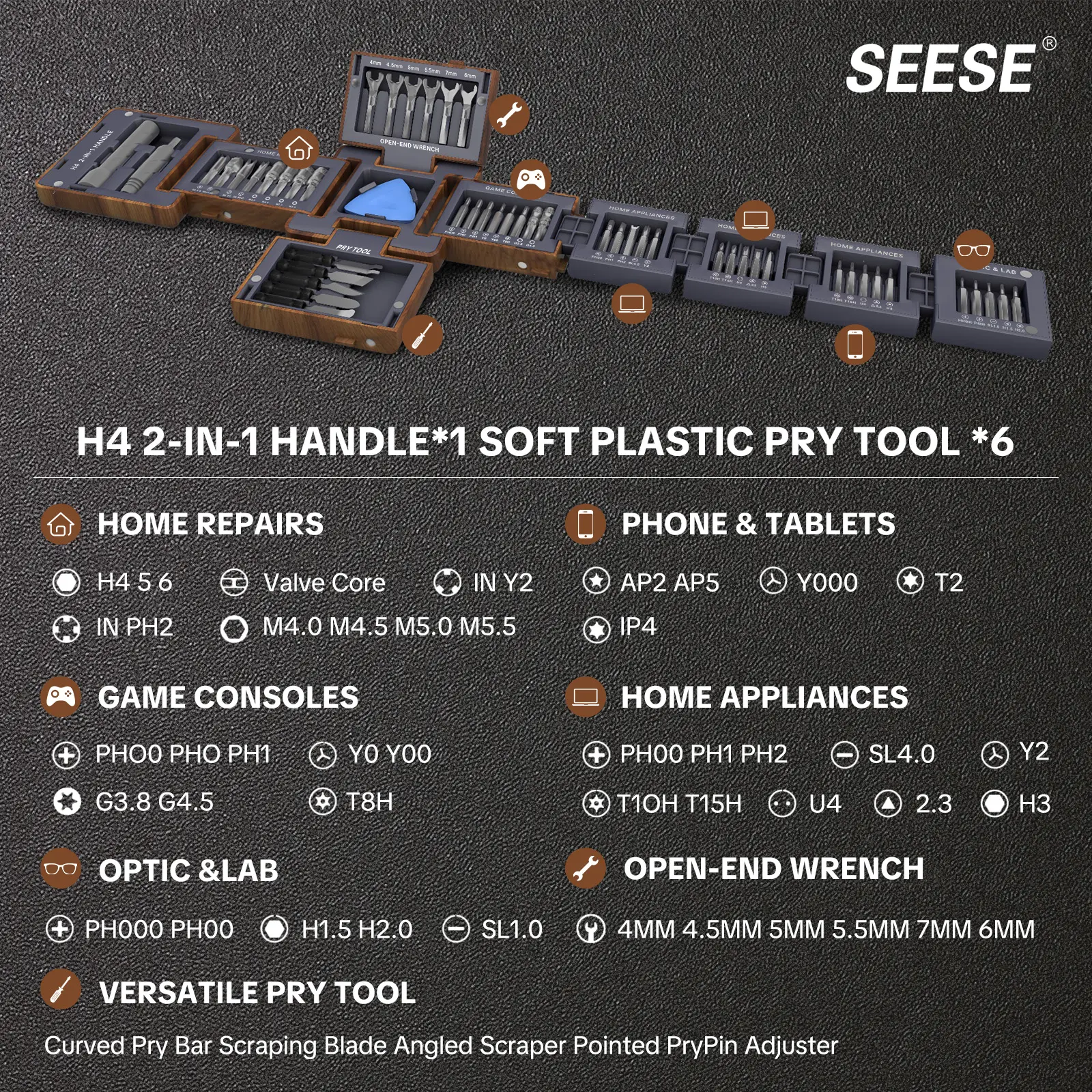 55-In-1 Magnetic Screwdriver Set, Precision Tools for Home Repair, Electronics Disassembly, Furniture Installation, Practical Gift
