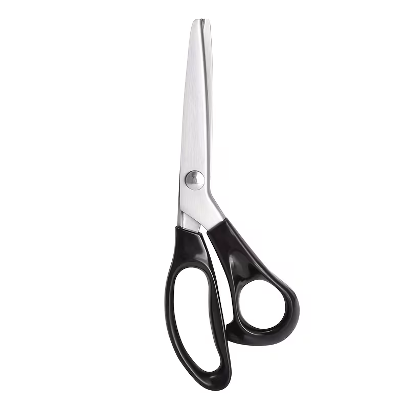 Stainless Steel Wave Scissors - Suitable for Fabric, Manual, Tailor'S Serrated Edge Scissors, with Comfortable Grip - Suitable for Left And Right Hand Use, Art Scissors Paper Cuttings Cutting