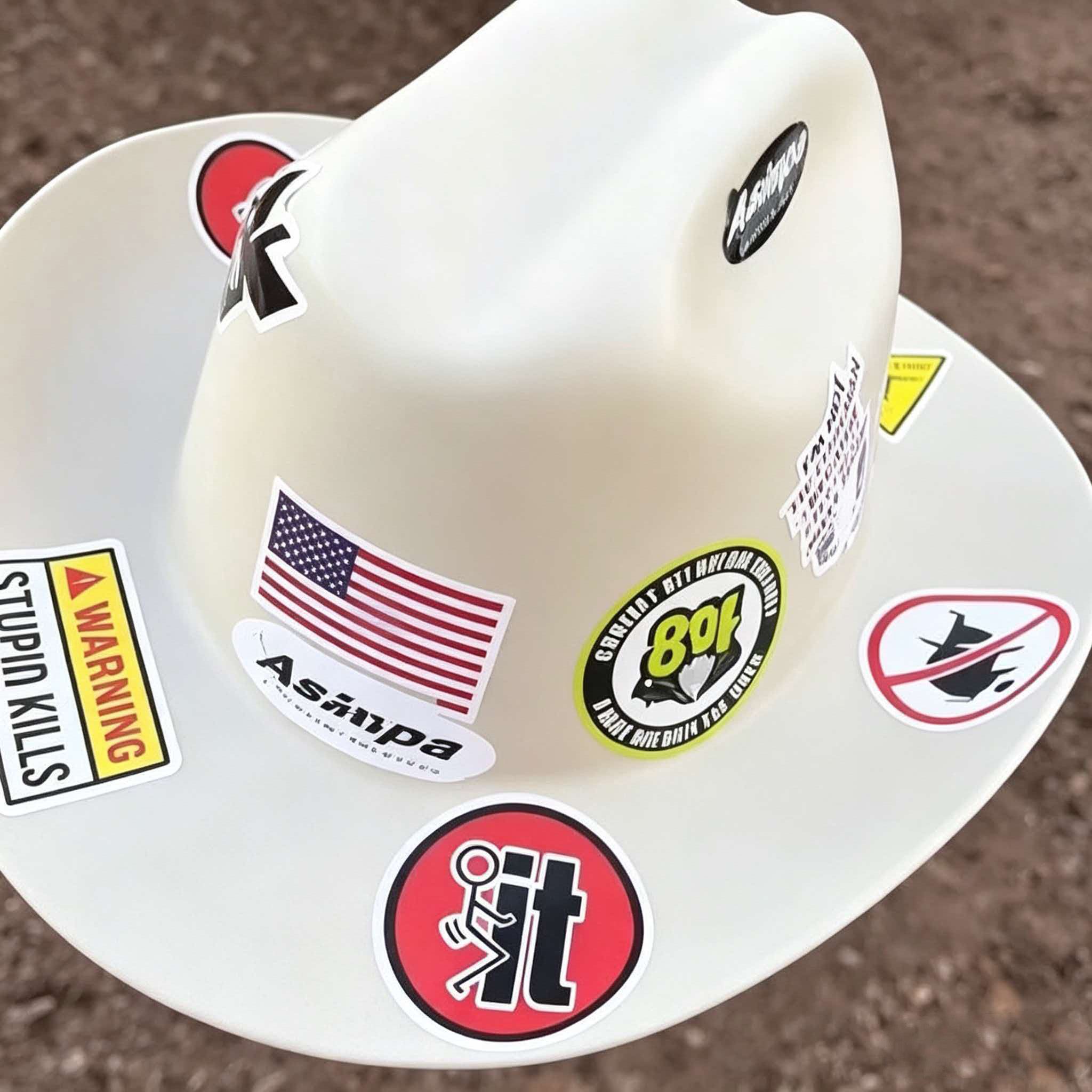 COOL Print - Cowboy Hard Hat for Men Western Style Work Helmet