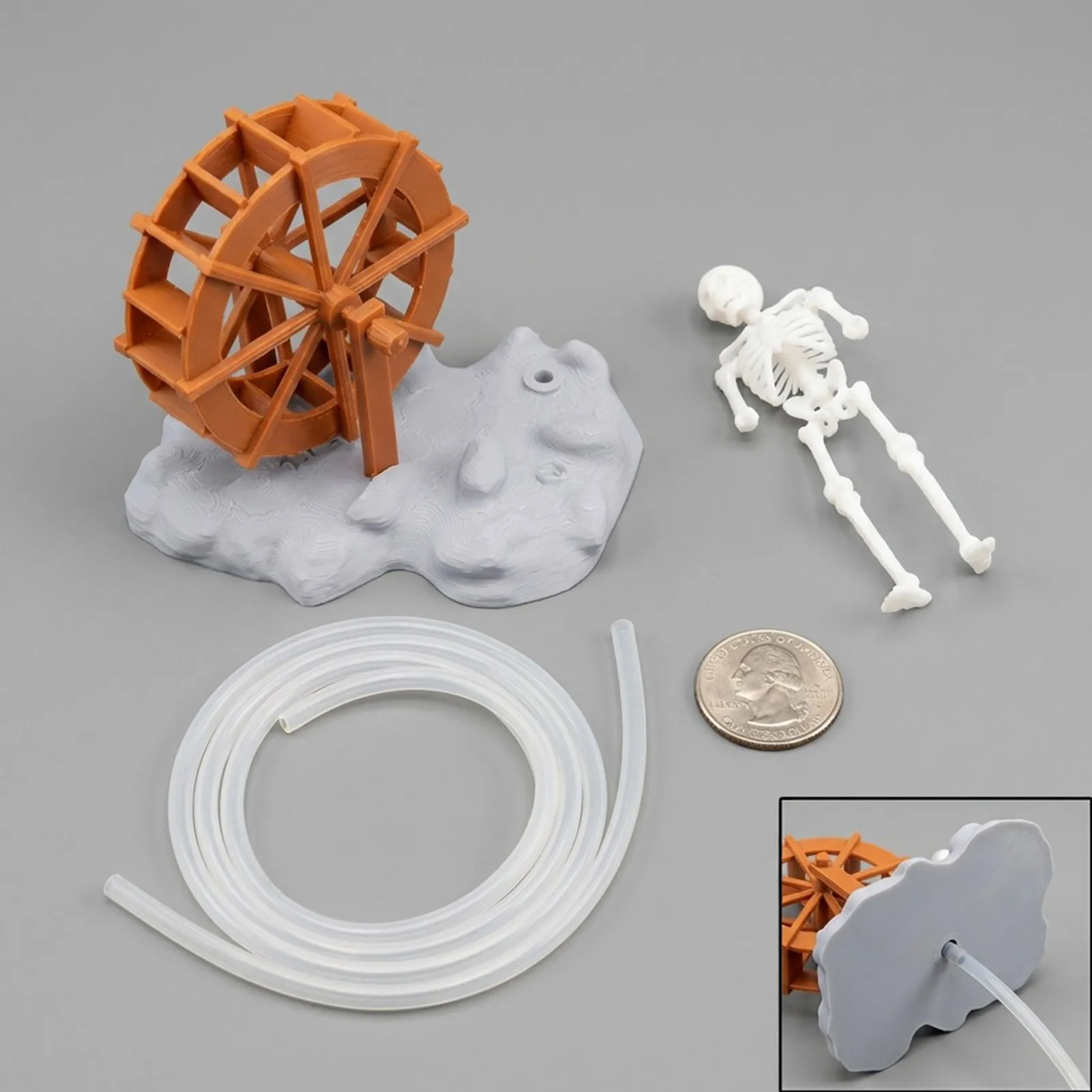 Special Treasure - Bubble Dancing Skeleton Aquarium Ornament – Air Powered Fish Tank Decoration - Dancing Skeleton + Oxygen Pump
