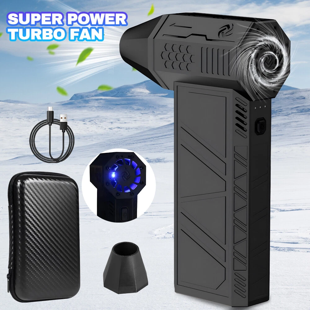 130000RPM Turbo Blower Jet Fan Violent Turbofan Brushless Motor USB Rechargeable