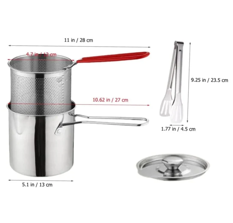 Multifunctional 304 Stainless Steel Fryer