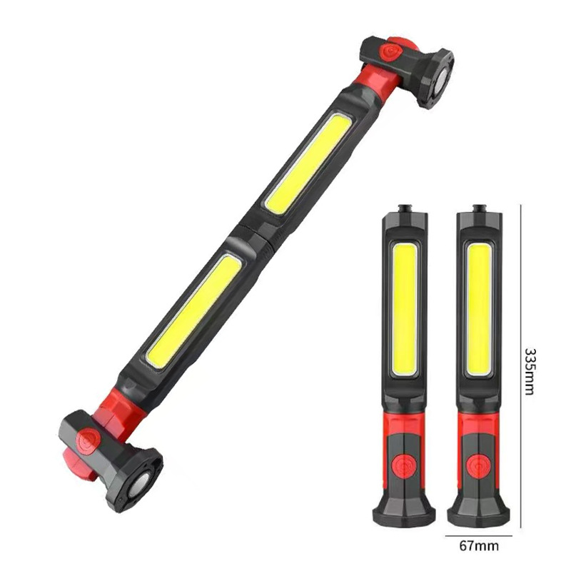 Rechargeable COB magnetic work light with hook