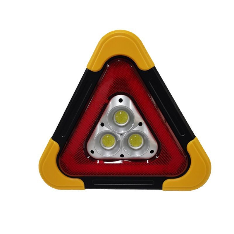 Car emergency triangle warning sign - detail view