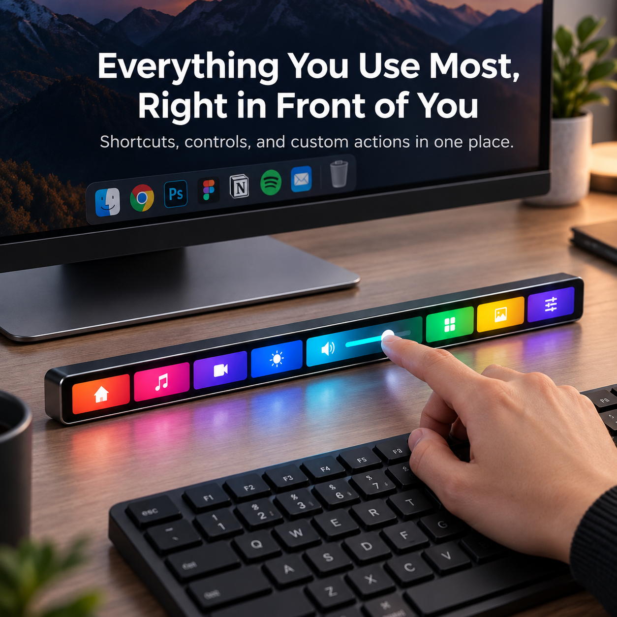 A Customizable Touchscreen Command Center for Your Desk