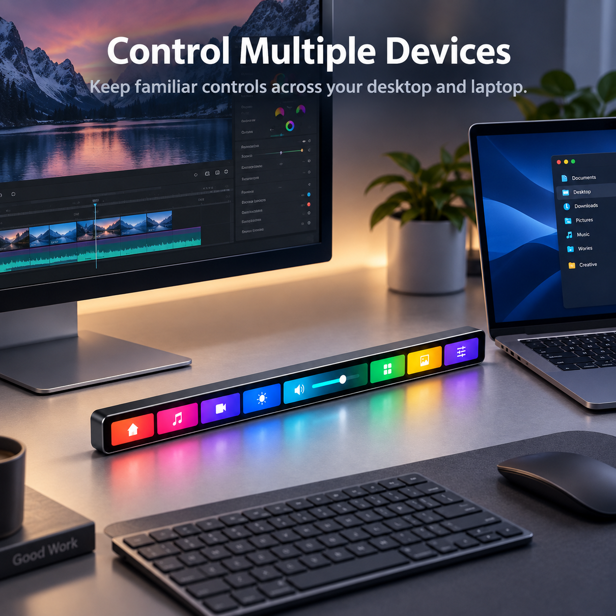 A Customizable Touchscreen Command Center for Your Desk