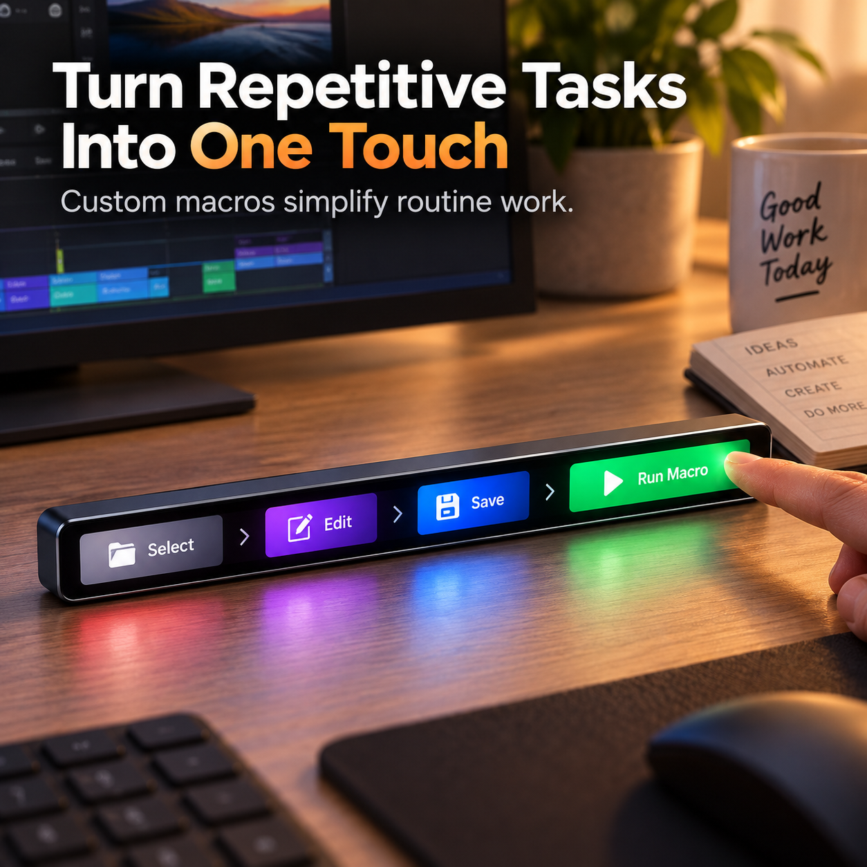 A Customizable Touchscreen Command Center for Your Desk