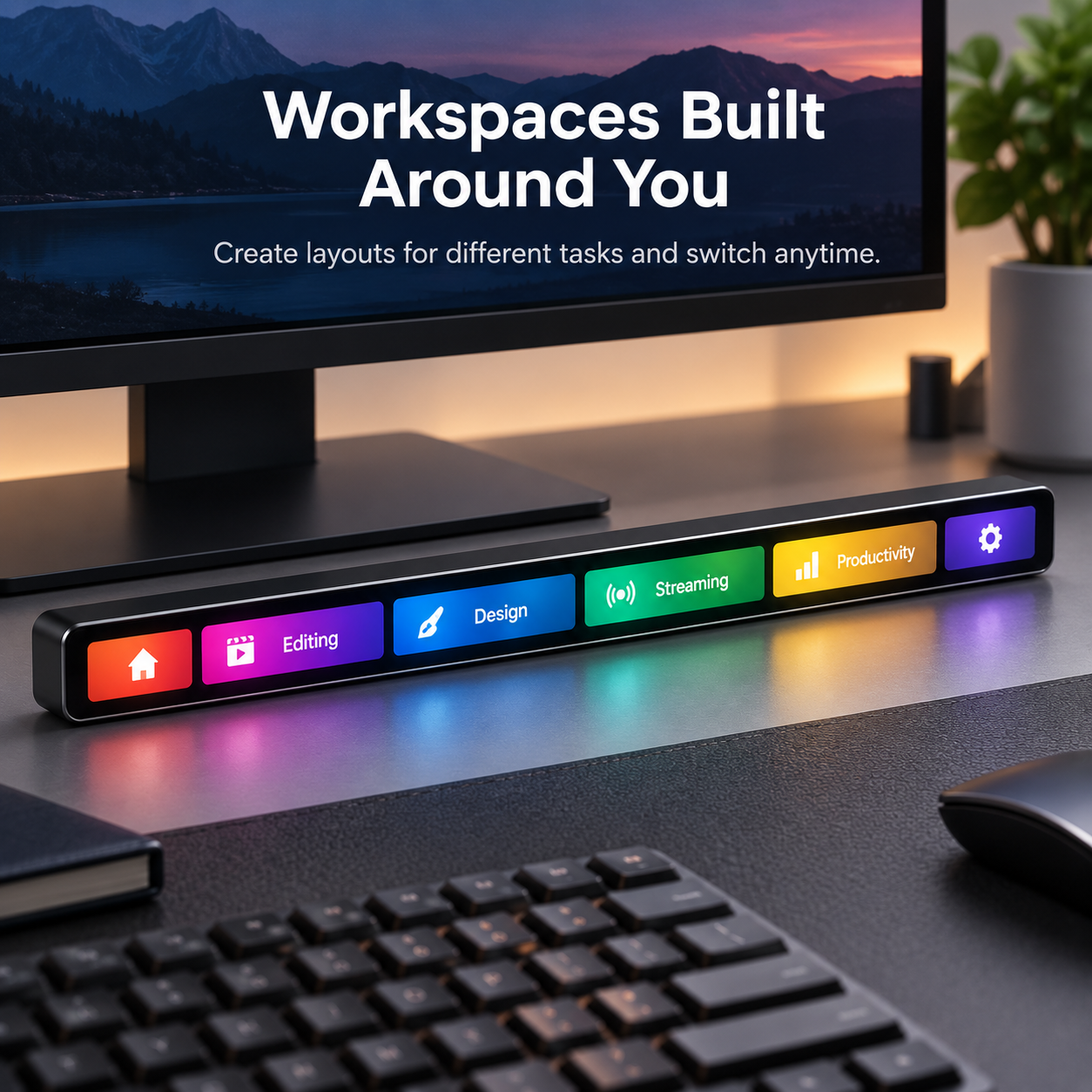 A Customizable Touchscreen Command Center for Your Desk