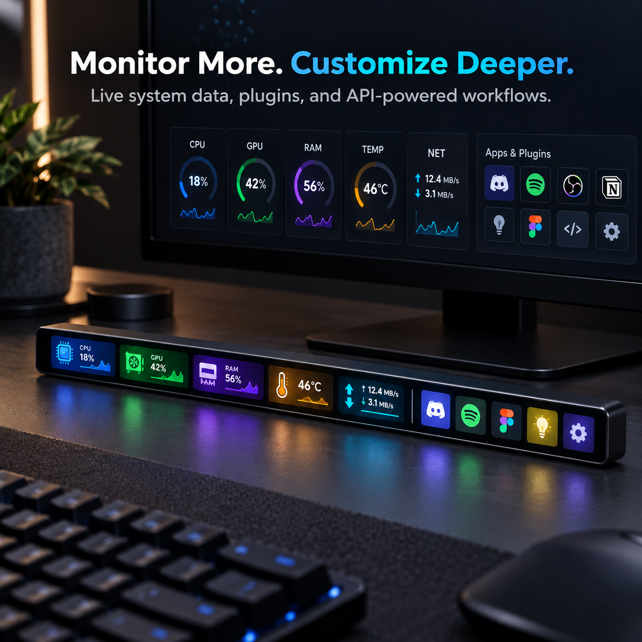 A Customizable Touchscreen Command Center for Your Desk