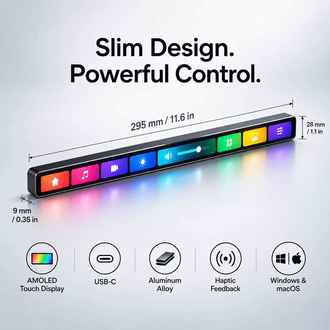 A Customizable Touchscreen Command Center for Your Desk
