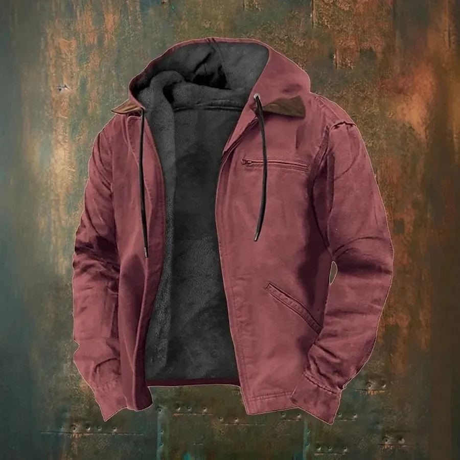 Herren Kapuzenjacke in Rot
