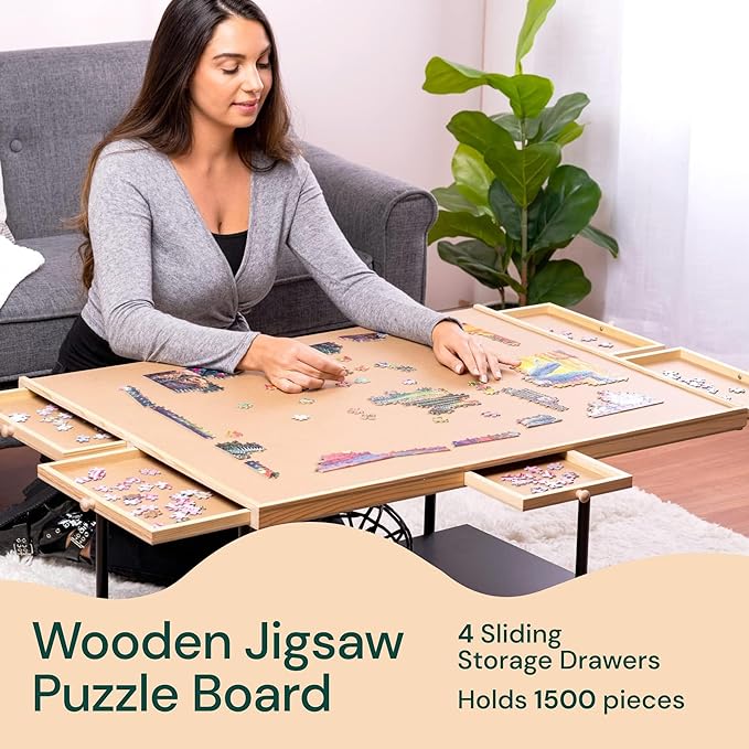 1500 Piece Wooden Jigsaw Puzzle Table-27” X 35”