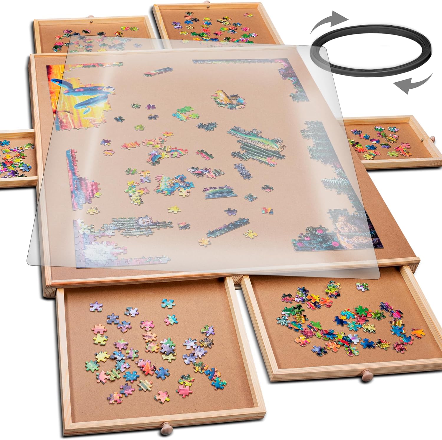 1500 Piece Wooden Jigsaw Puzzle Table-27” X 35”