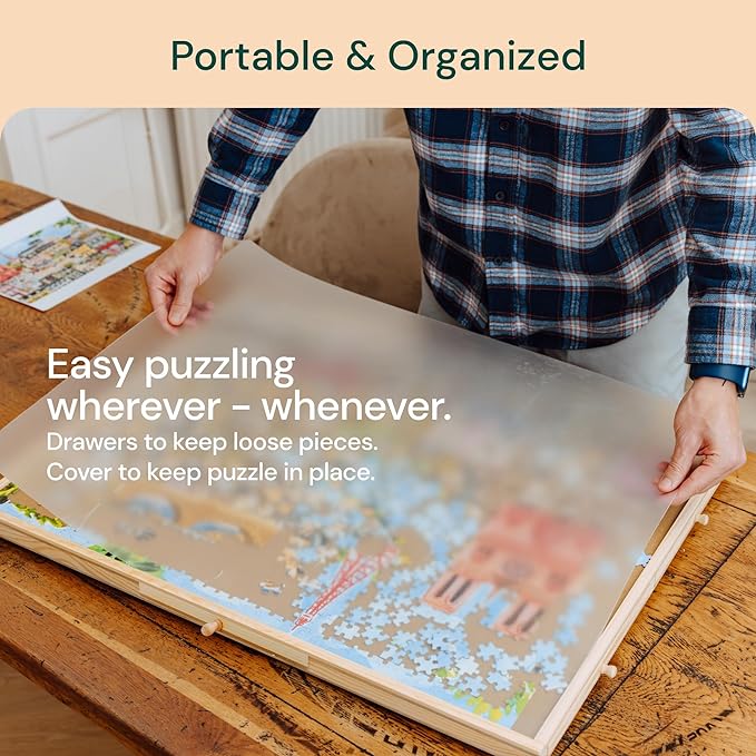 1500 Piece Wooden Jigsaw Puzzle Table-27” X 35”