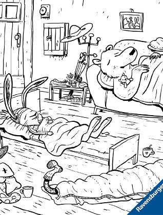 Hase Hibiskus: Tiere schlafen im Haus