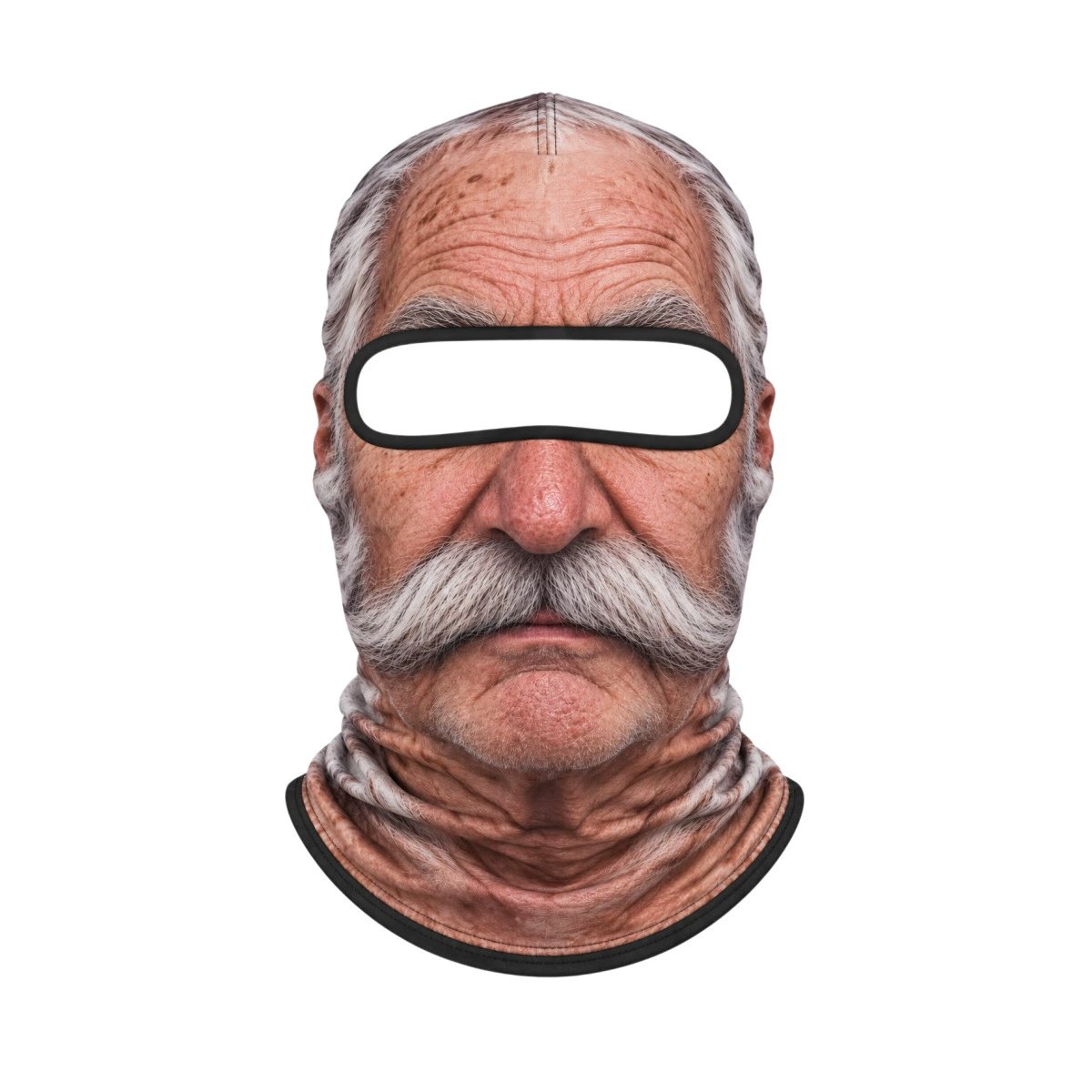 😂Funny Old Man Ski Mask – Hilarious Grandpa Face Cover for Winter & Ski Trips