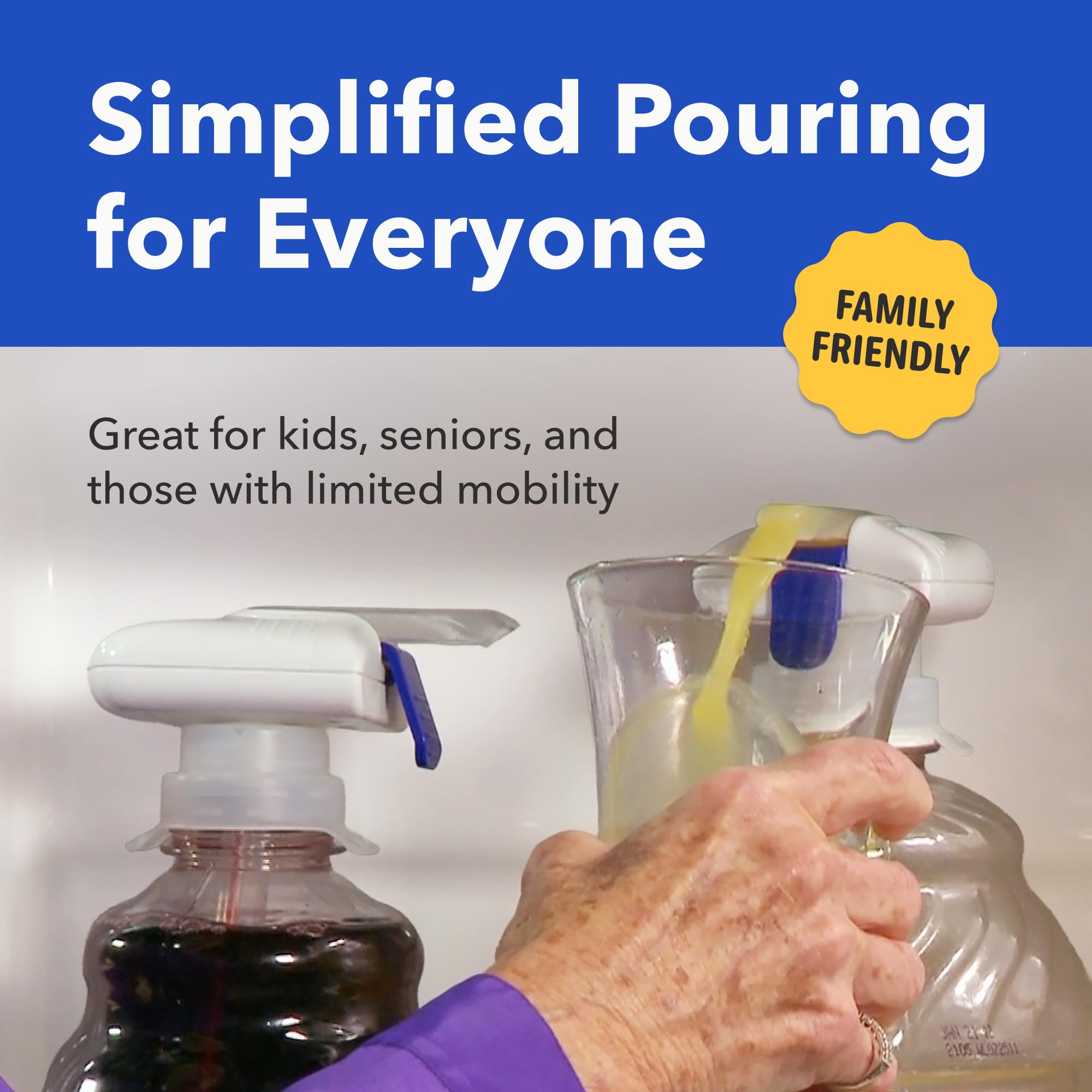 Automatic Drink Dispenser Pump – No Spill Beverage Dispenser for Milk, Juice & Water Bottles