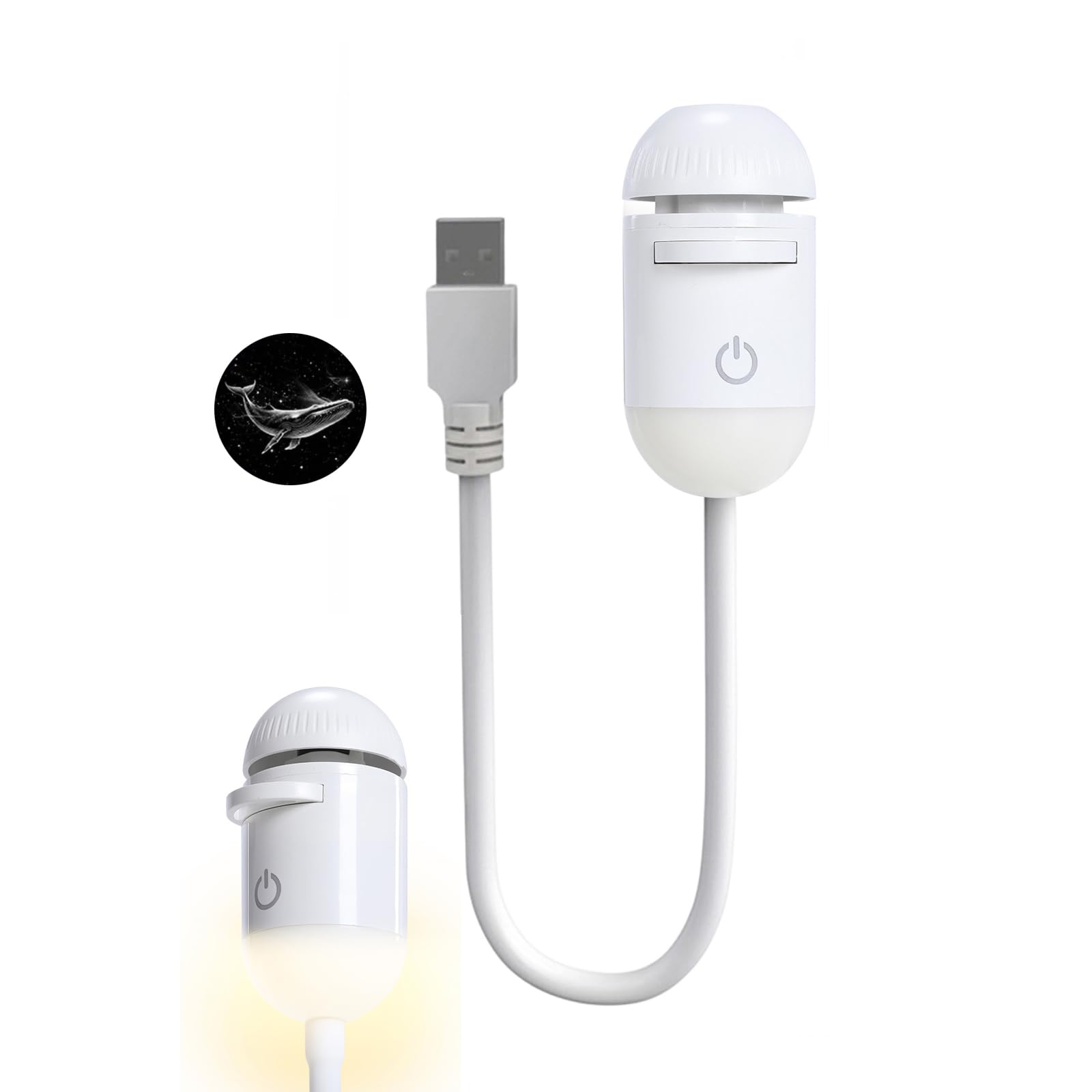 Mini Galaxy Projector Night Light – USB Starry Sky Lamp for Bedroom & Room Decor