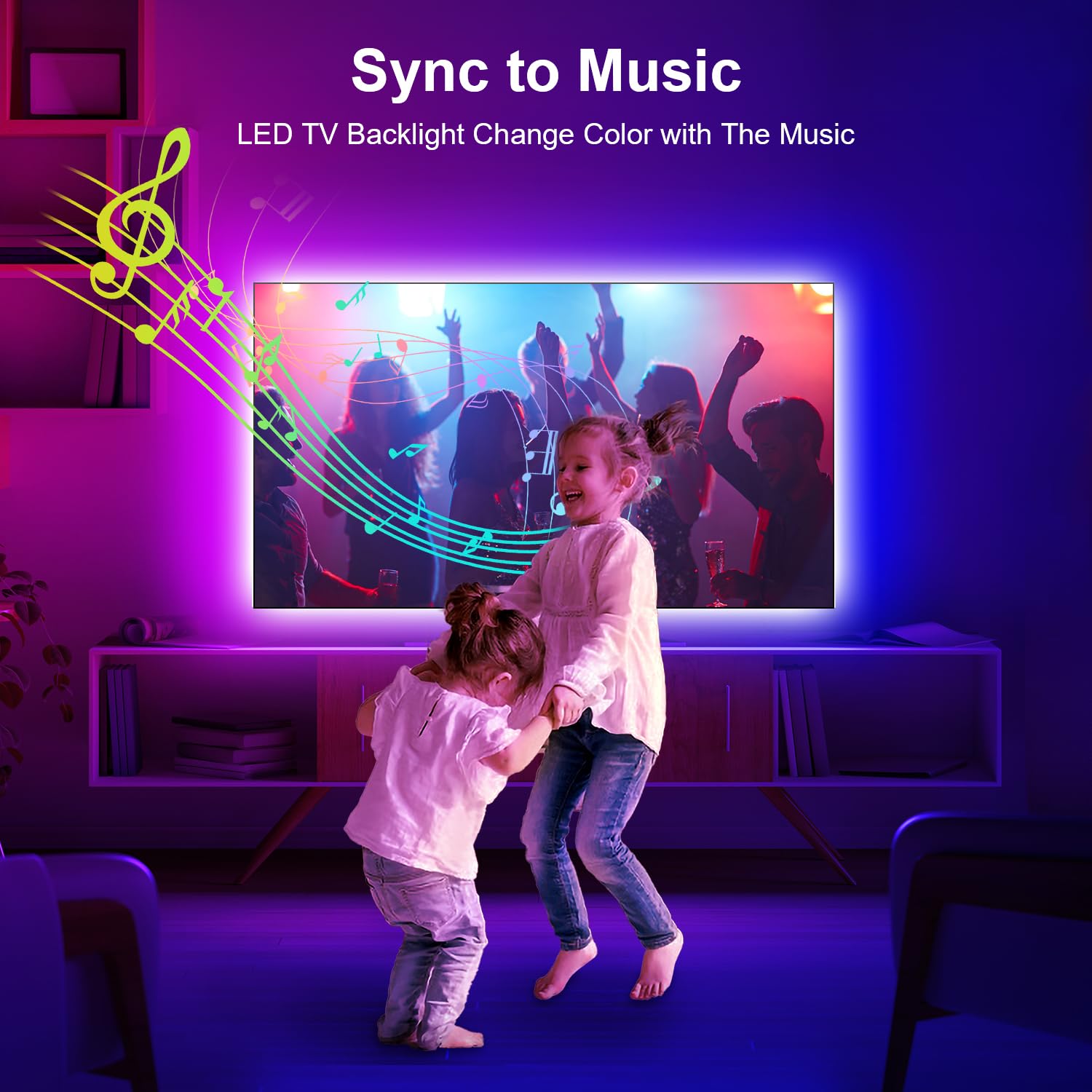 RGB TV Backlight LED Strip – Smart Ambient Lighting for Gaming & Bedroom Setup