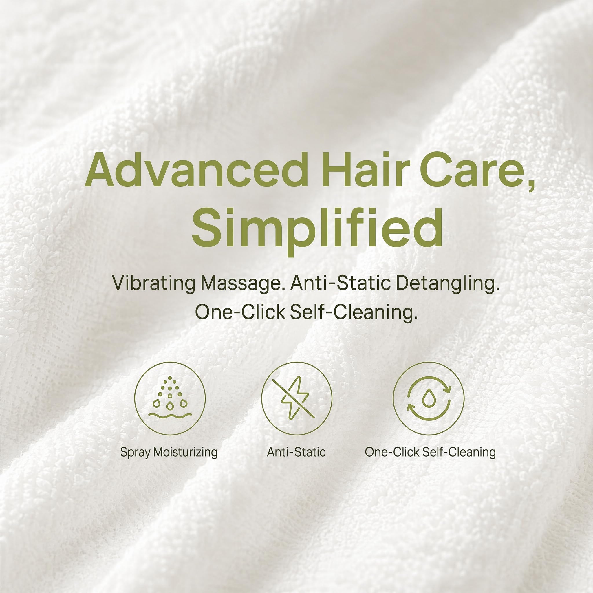 Electric Spray Massage Hair Brush – Self-Cleaning Anti-Frizz Detangling Comb