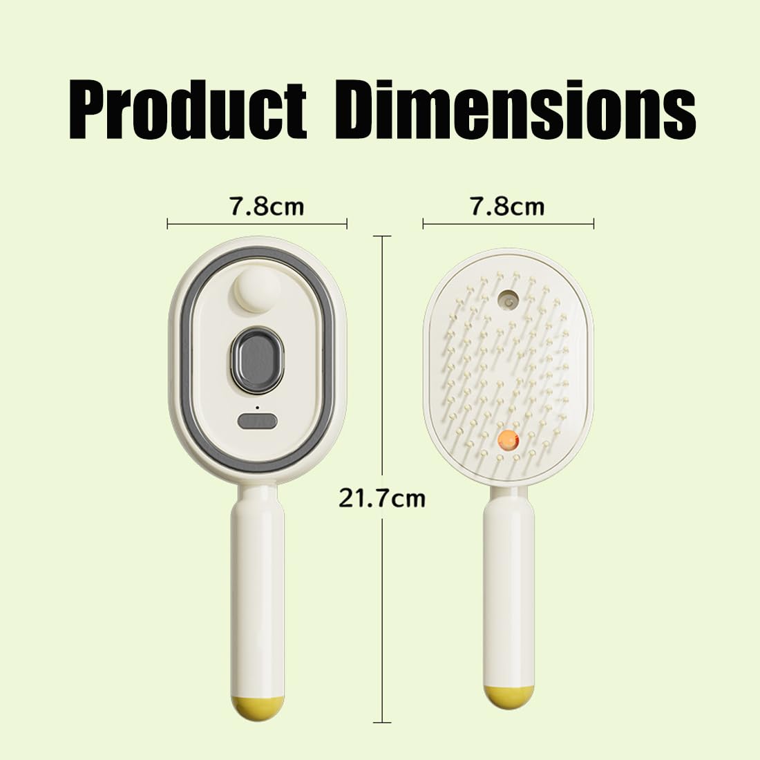 Electric Spray Massage Hair Brush – Self-Cleaning Anti-Frizz Detangling Comb