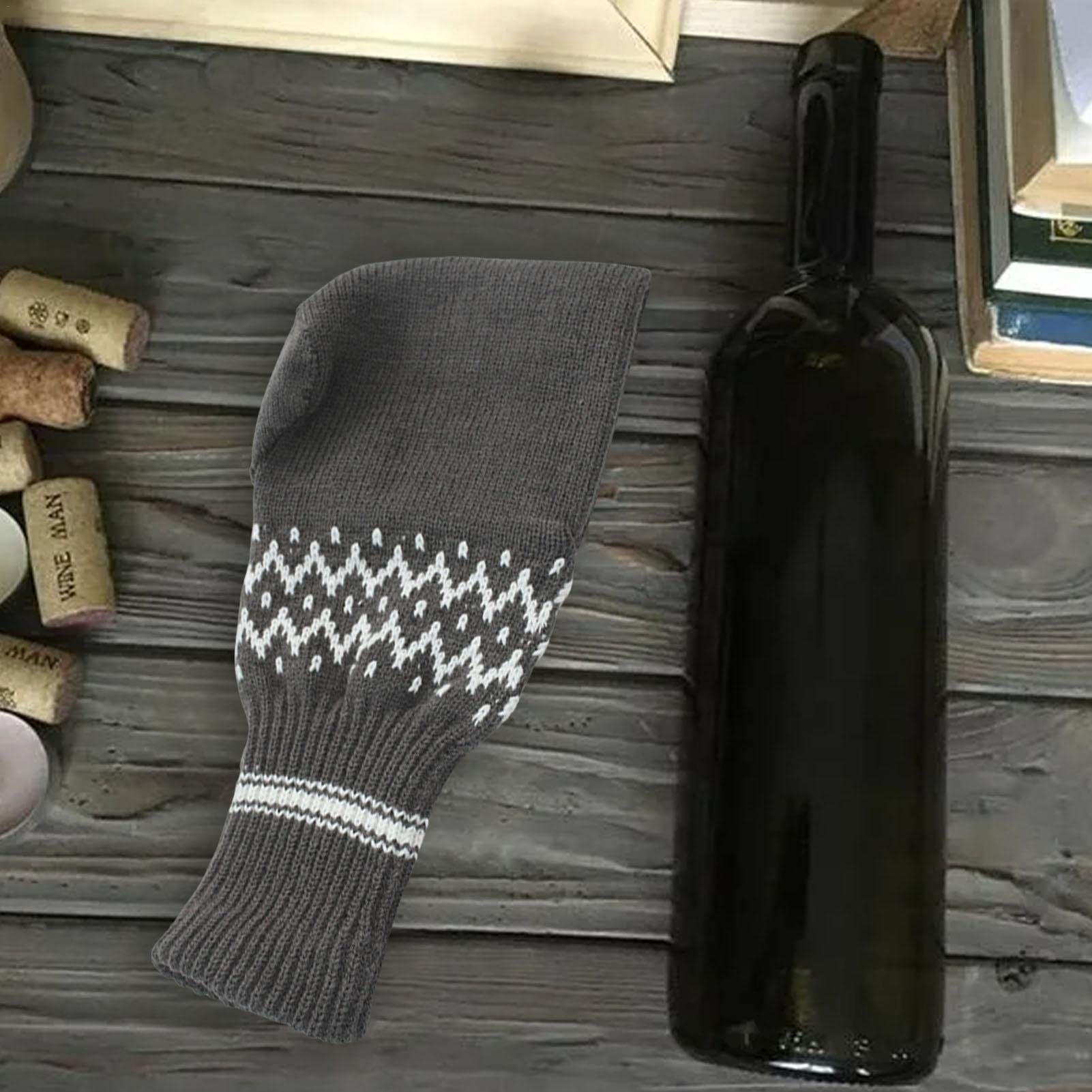 Winter Beer Mittens with Built-In Drink Holder – Cozy Knit Beer Holding Gloves, Funny Christmas Gift for Beer Lovers & Outdoor Parties