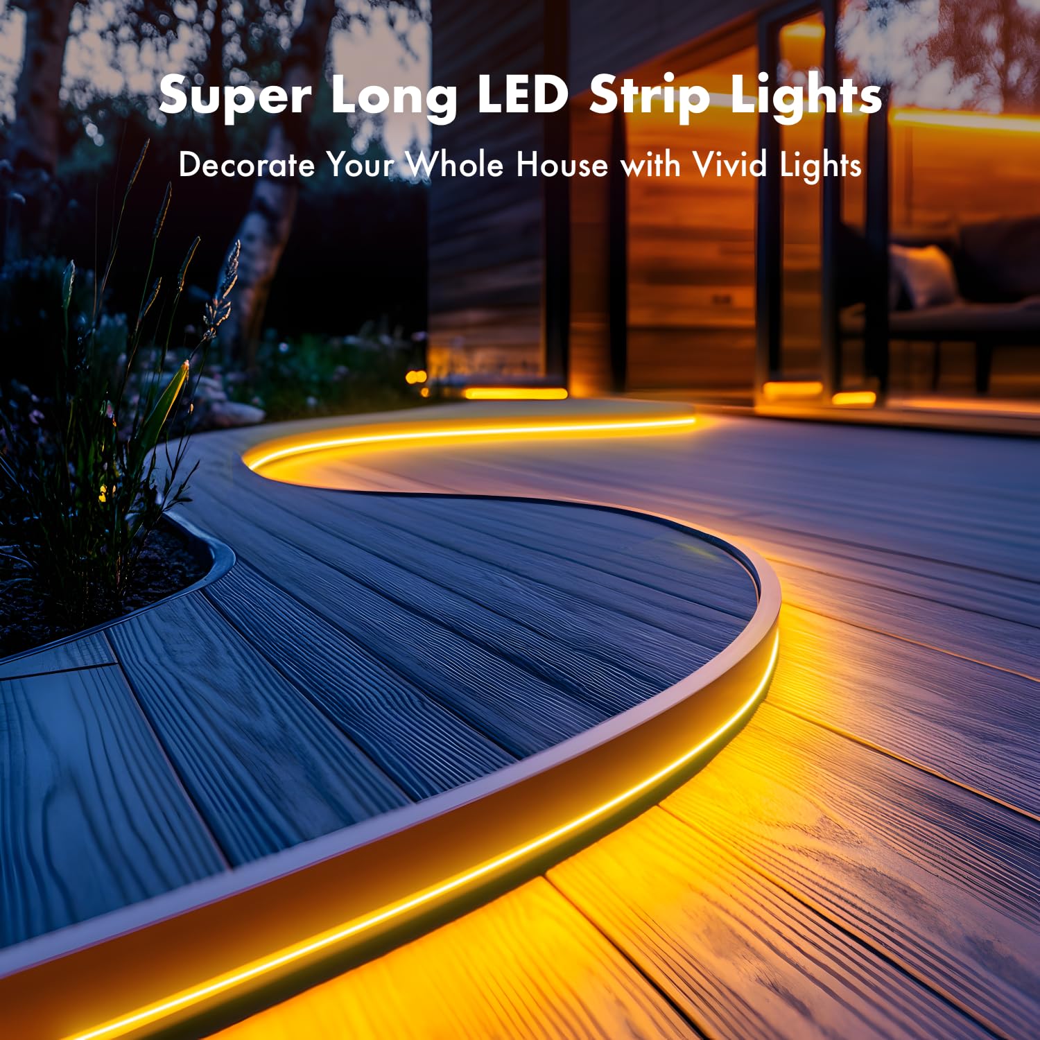 RGB Neon Rope Lights – Waterproof Music Sync LED Strip for Bedroom & Room Decor