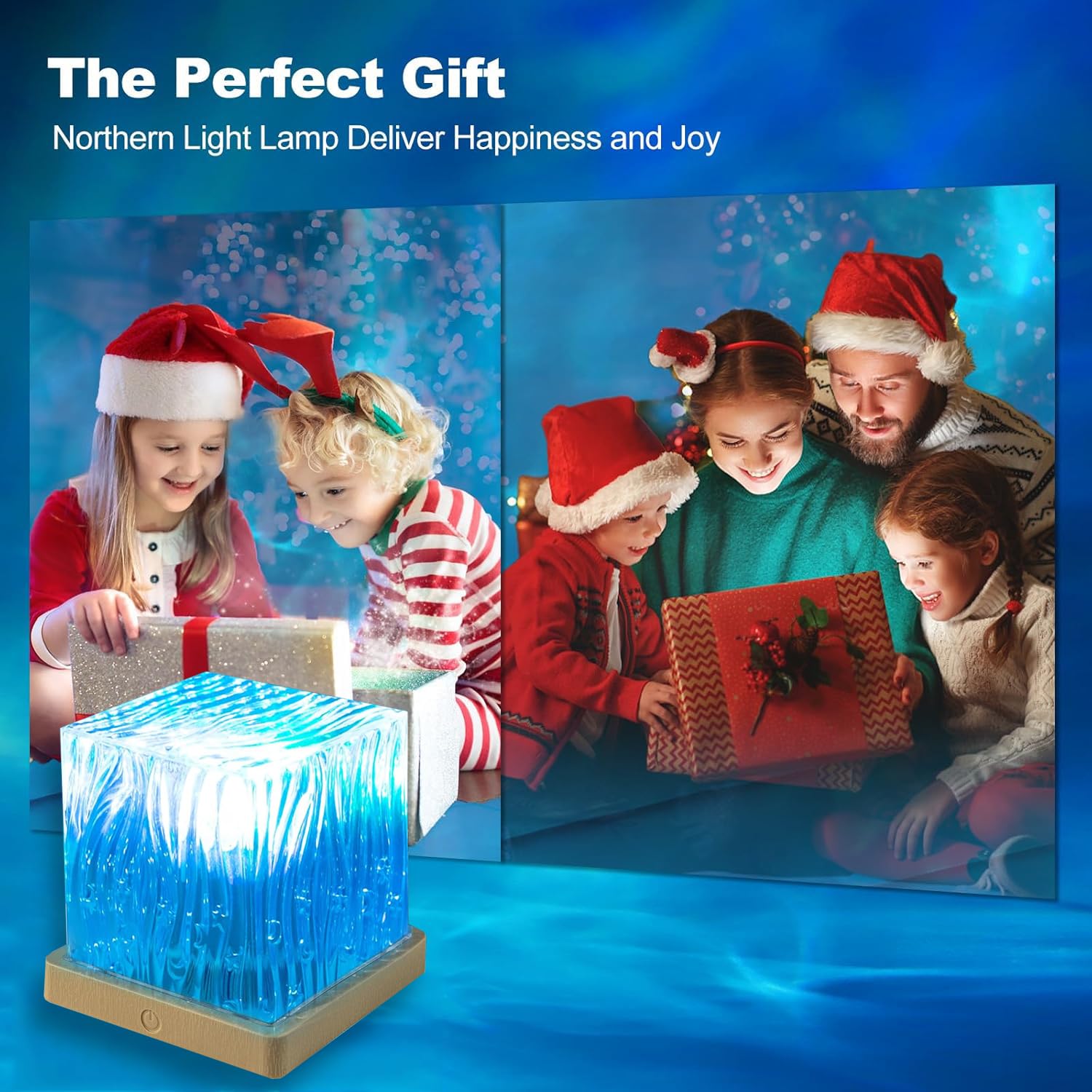 Ocean Wave LED Projector – 16-Color 3D Water Ripple Night Light with Remote for Bedroom, Kids Room, Bathroom & Relaxation