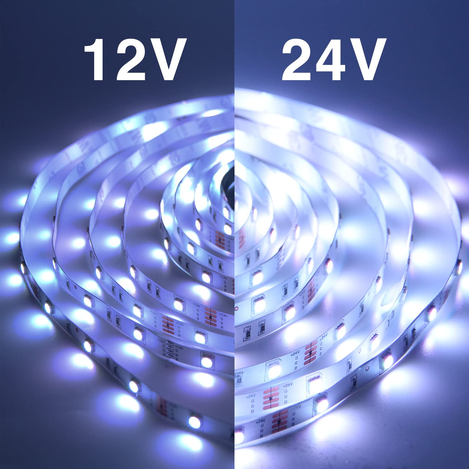 100ft RGB LED Strip Lights – Color Changing Smart LED Light Kit with Bluetooth & IR Remote, Music Sync Room Lighting for Bedroom, Home