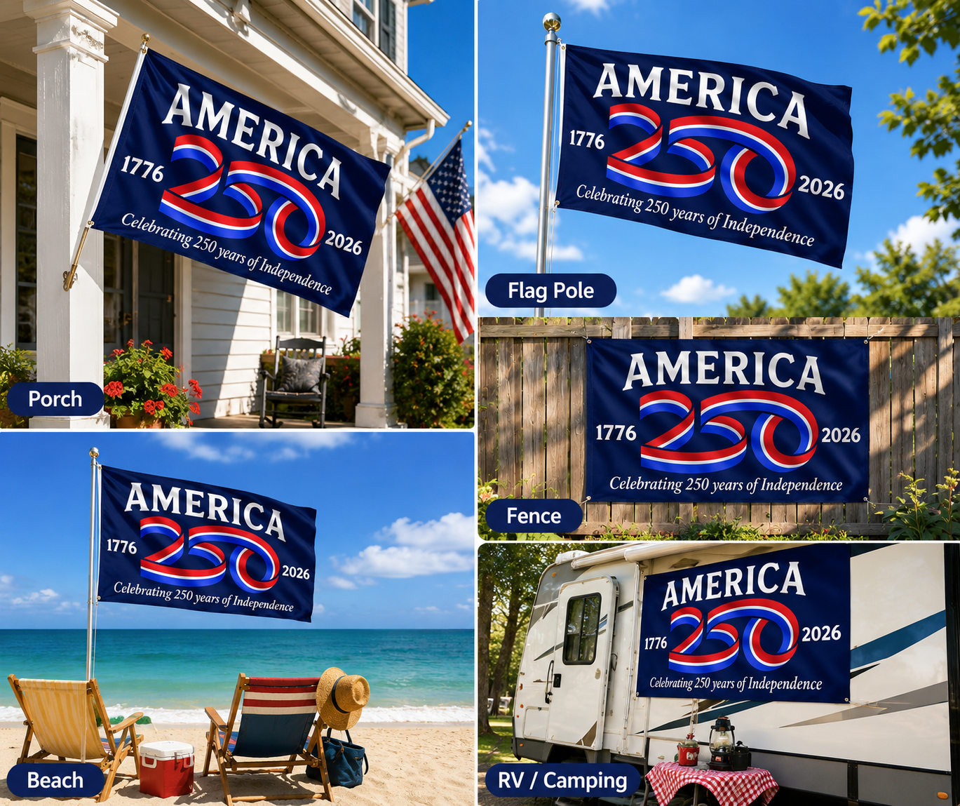 USA 250th Anniversary Flag – Celebrating 250 Years of Independence (1776–2026)